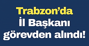 Trabzon’da il başkanı görevden alındı