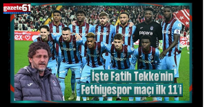 Trabzonspor'da hedef 10. kupa! İşte Fatih Tekke'nin muhtemel 11'i
