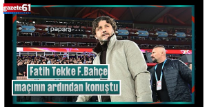 Trabzonspor Teknik Direktörü Fatih Tekke Fenerbahçe maçını değerlendirdi!