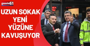 UZUN SOKAK YENİ YÜZÜNE KAVUŞUYOR