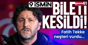 Trabzonspor'da 9 kişilik veda listesi! Fatih Tekke biletlerini kesti...