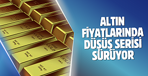 Altın fiyatlarında düşüş serisi sürüyor