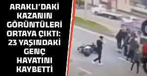 Araklı’daki kazanın görüntüleri ortaya çıktı: 23 yaşındaki genç hayatını kaybetti