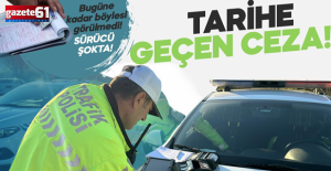 ‘Dur’ ihtarına uymayıp polis aracına çarptı, 725 bin lira ceza kesildi