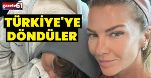 Ivana Sert oğlu Ateş ile Dubai'den Türkiye'ye döndü