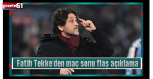 Fatih Tekke: "3 puanı Orhan abiye ve ailesine hediye ediyoruz"