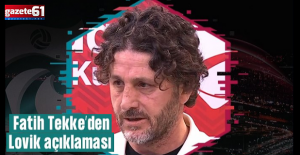 Fatih Tekke'den maç sonu Lovik açıklaması! İlk 11'den neden çıkarıldı?
