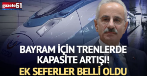 Bayram için trenlerde kapasite artışı: Ek seferler düzenlenecek!