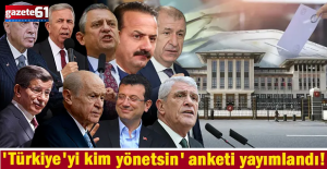 Türkiye'yi kim yönetsin anketinin sonuçları açıklandı!