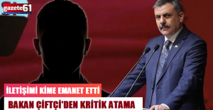 İçişleri Bakanı Çiftçi'den kritik atama: Bakanlığın iletişimi kime emanet!