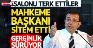 Mahkeme heyeti salonu terk etti!