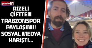 Rizeli çift, Trabzonspor'u desekleyince...