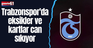 Trabzonspor'da eksikler ve kartlar can sıkıyor