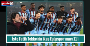 Trabzonspor'da hedef 5'te 5! İşte Fatih Tekke'nin ikas Eyüpspor maçı ilk 11'i
