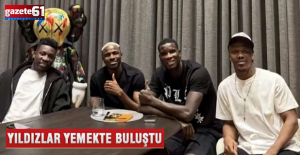 Trabzonspor'un yıldızları Osimhen ile akşam yemeğinde buluştu