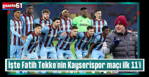 Trabzonspor Zecorner Kayserispor karşısında 3 puan peşinde! İşte Fatih Tekke'nin muhtemel ilk 11 kararı