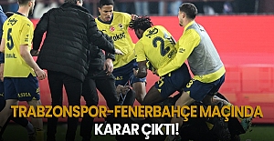 Trabzonspor-Fenerbahçe maçında karar çıktı!