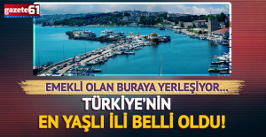 Türkiye'nin en yaşlı ili belli oldu: Emekli olan buraya yerleşiyor