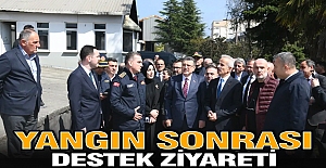YANGIN SONRASI DESTEK ZİYARETİ