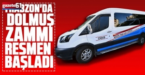 TRABZON'DA DOLMUŞ ZAMMI UYGULAMAYA GEÇTİ