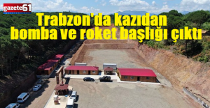 Kazıdan bomba ve roket başlığı çıktı